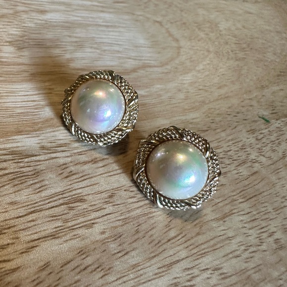 Dior Gold and Pearl Rope Earrings